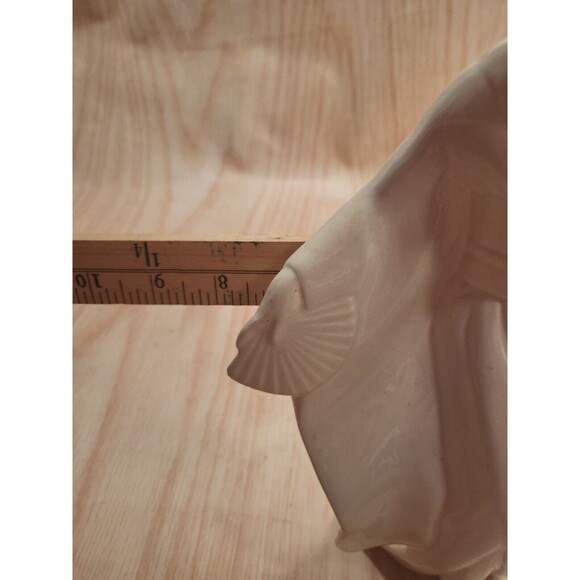 Vintage White Ceramic Porcelain Geisha Girl Woman Japan Figurine Statue - Picture 11 of 11